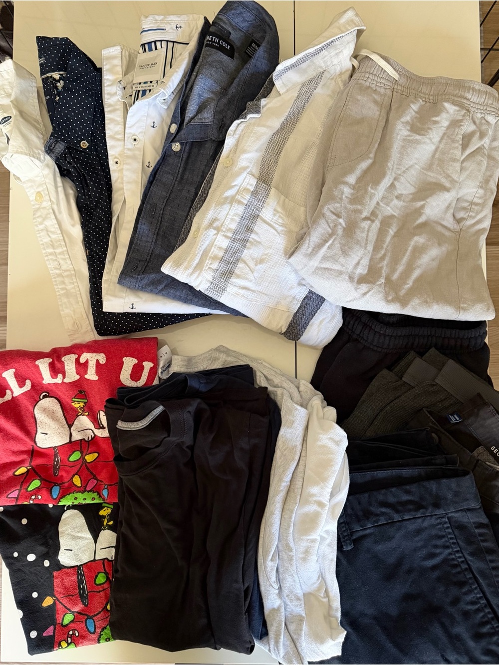 16 Multiples Men's Mixed Shorts & Bottoms Pack - Black, White, Navy, Gray, Red